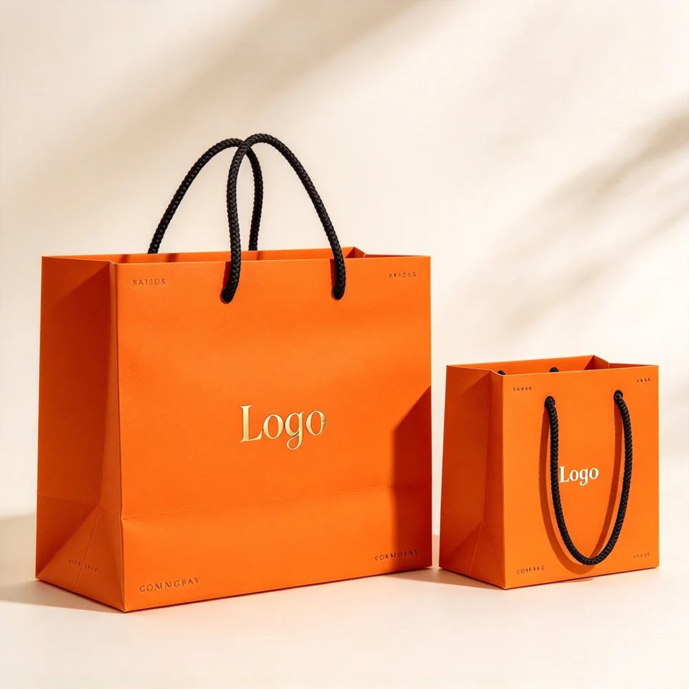 Individuell Kraft Papier Shopping Bags