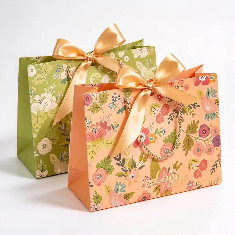 Logo Personnalisé Imprimé Emballage Papier Bags