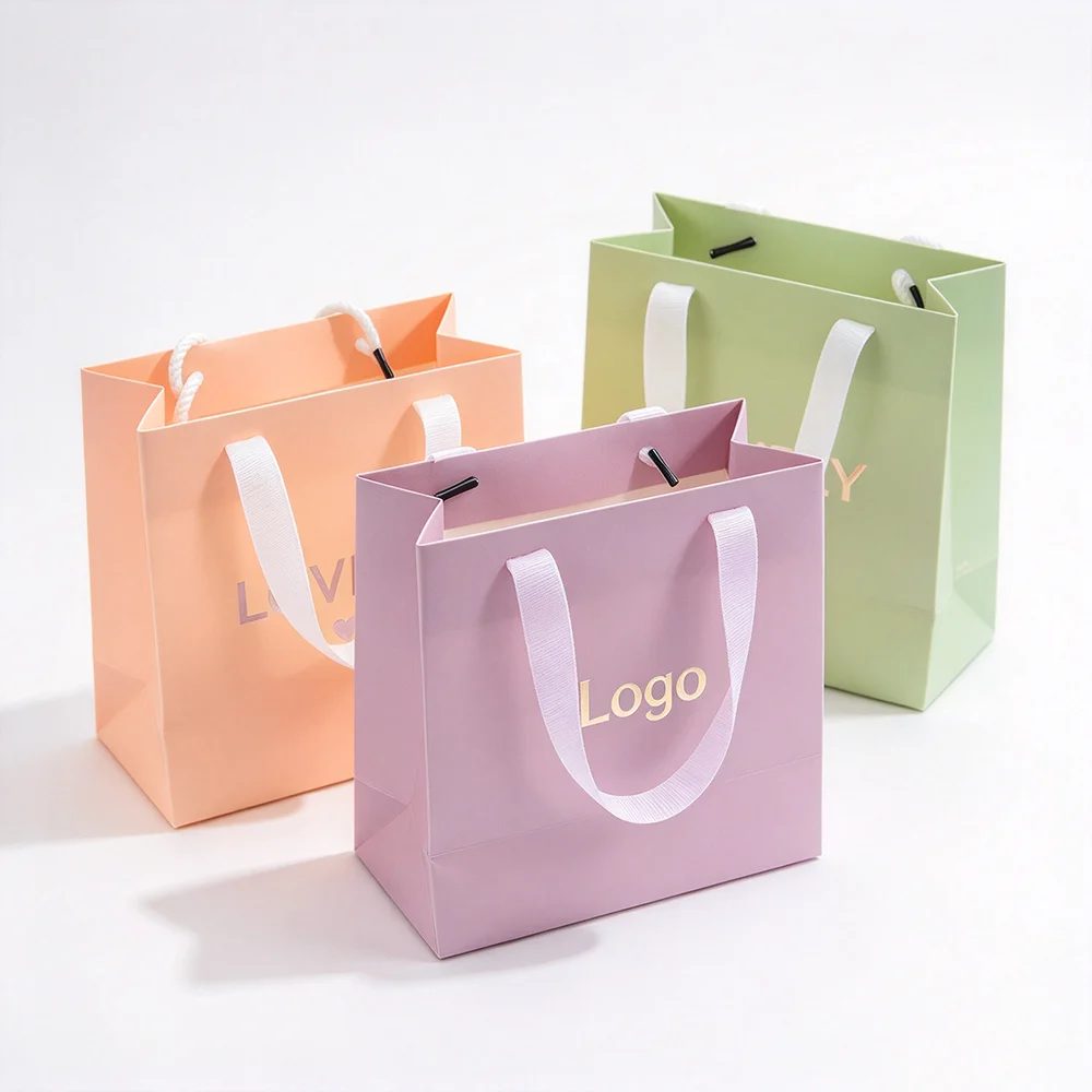 Logo Personnalisé Luxe Paperboard Shopping Bags