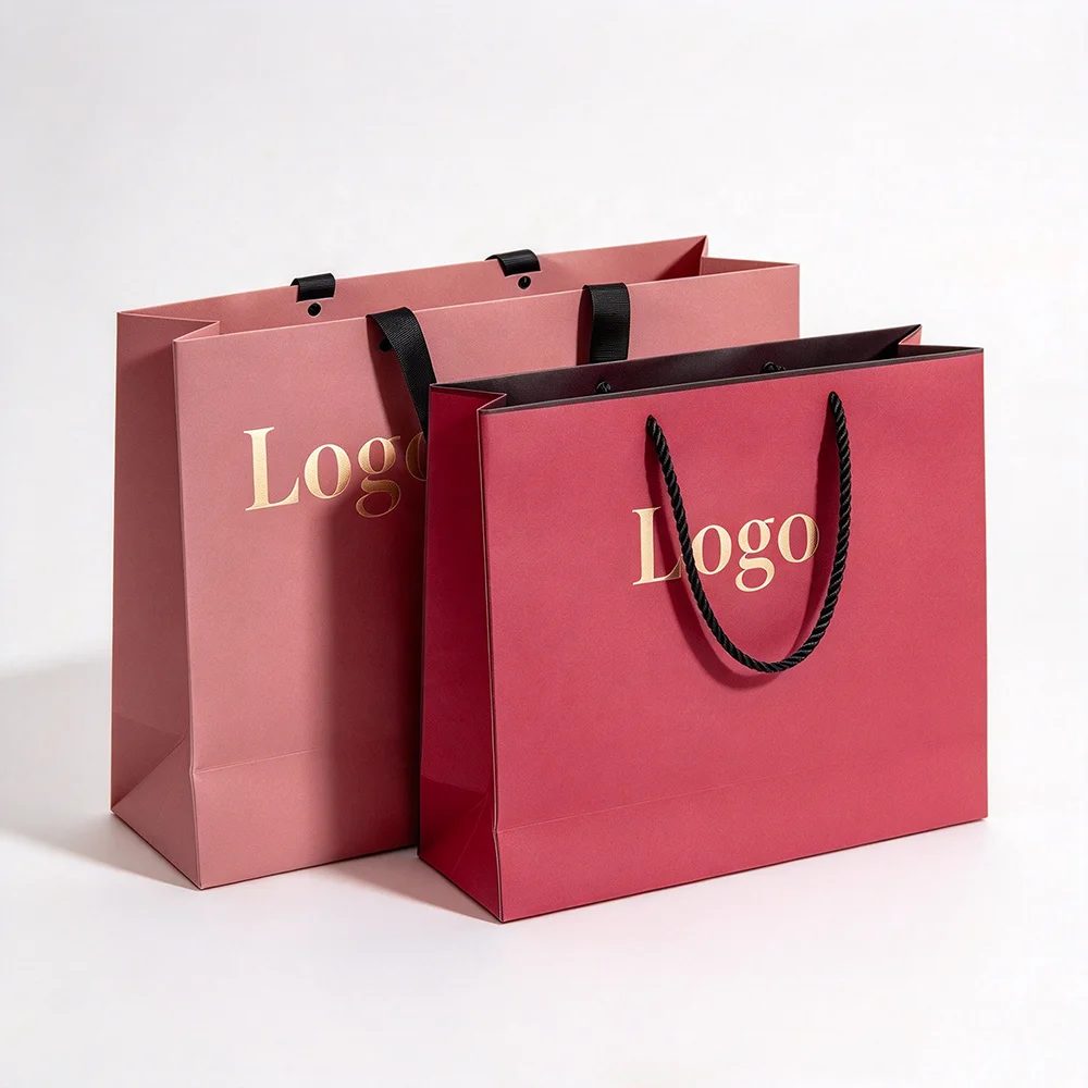 Logo Personnalisé Handmade Ivory Board Square Cadeau Bags