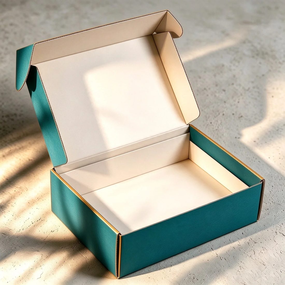 Logo nach Maß Bedruckt Reusable Corrugated Kraft Versandkarton