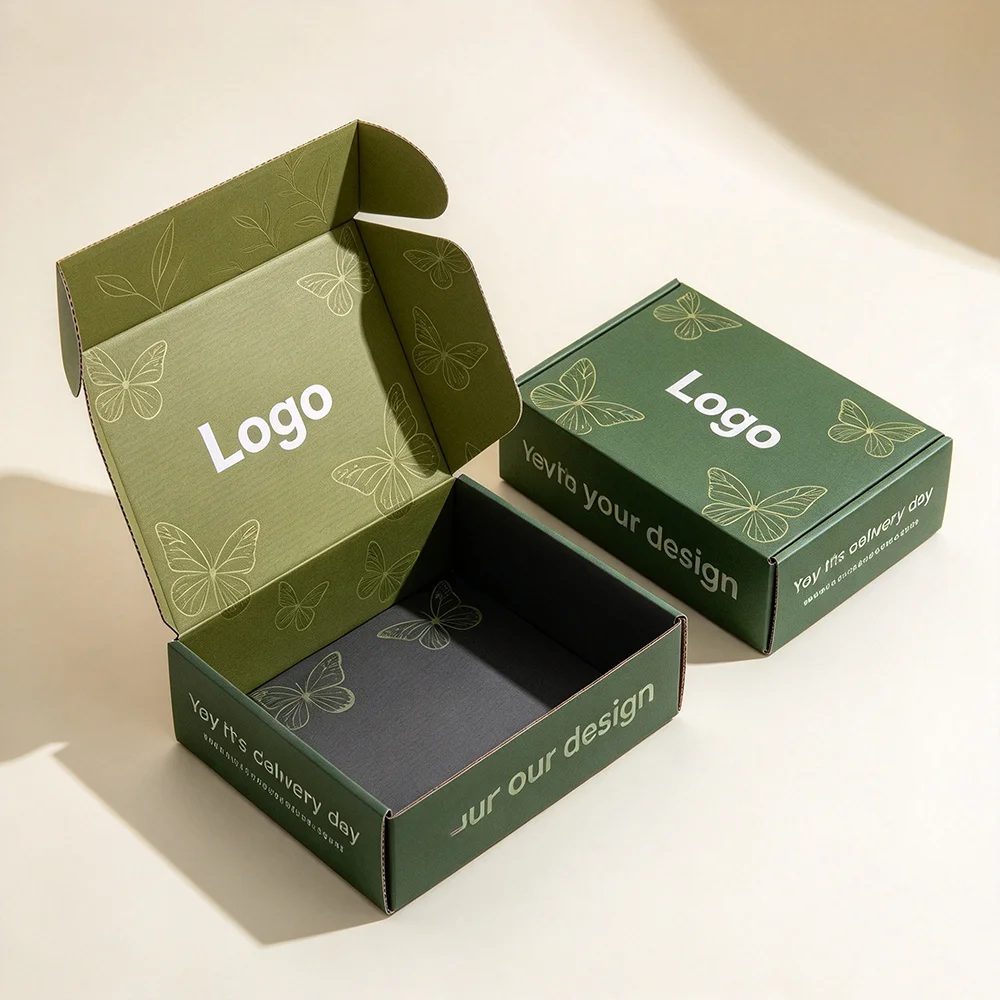 Personnalisé Hot Stamped Logo Boîte d'Expédition