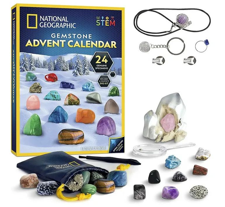 National Geographic National Geographic 2026 Gemstone Collection Advent Calendar (Blue Marble)
