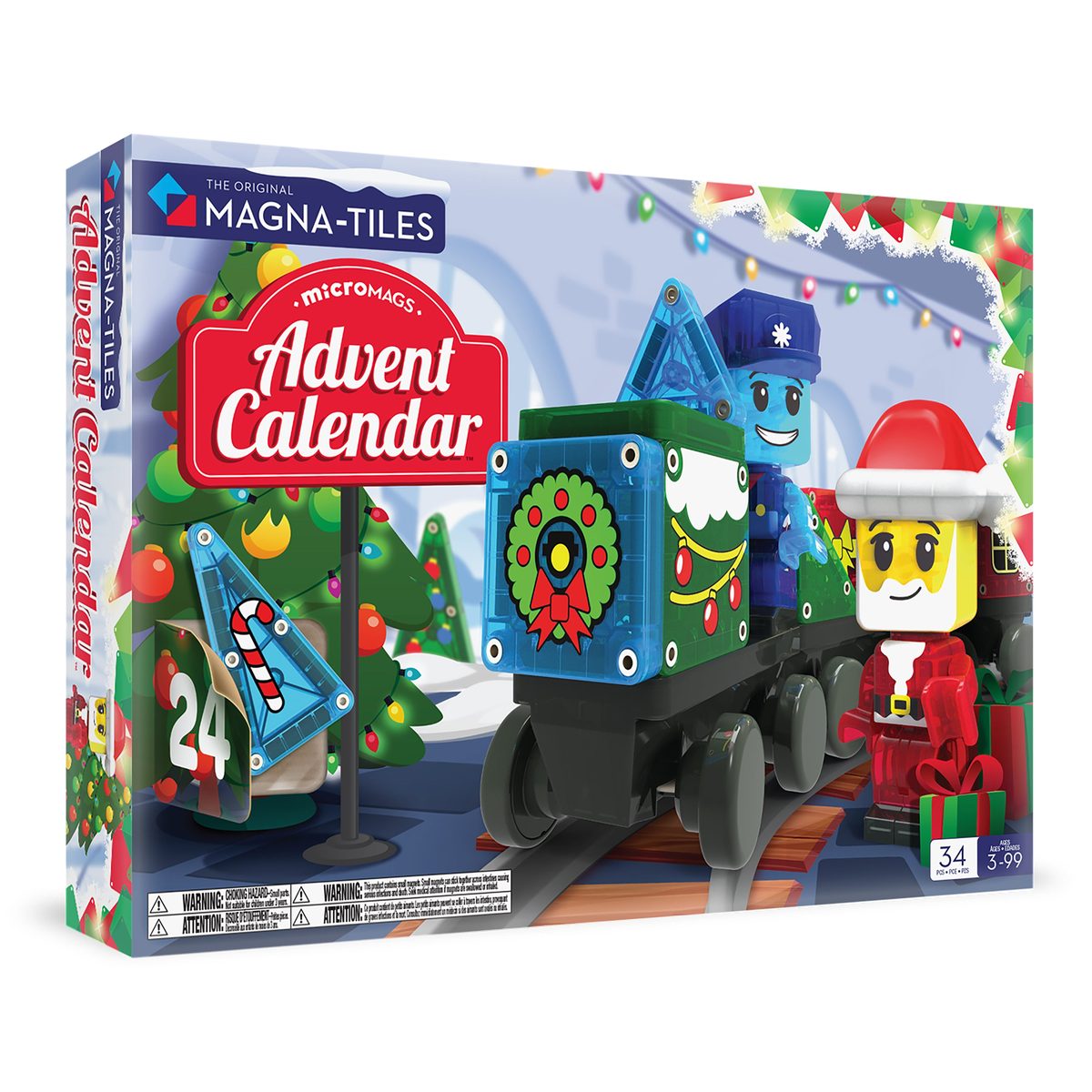 Magna-Tiles Magna-Tiles microMAGS Advent Calendar (34 pc)