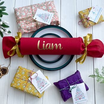 Lottie Lane Designs Personalised Handmade Giant Fabric Cracker