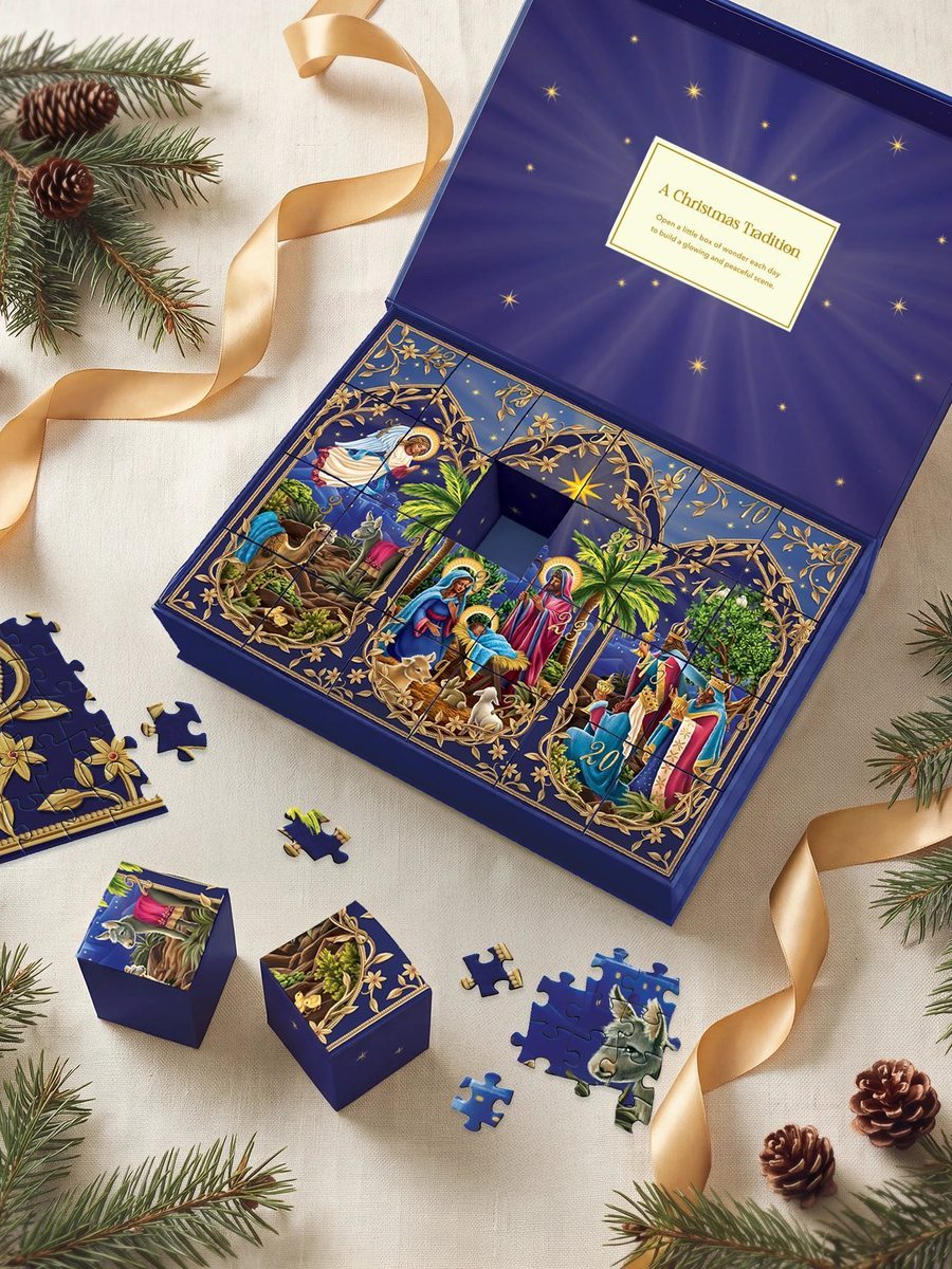 FreshCut Paper Advent Puzzle: Starlit Nativity